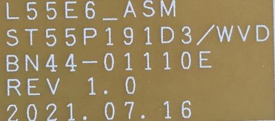 FUENTE DE PODER PARA TV SAMSUNG / NUMERO DE PARTE BN4401110E / L55E6_ASM / BN44-01110E / ST55P191D3/WVD / CY-SA055HGLV4H / ST5461D11-A VER.2.1 / MODELOS UN55AU8000 / UN55AU8000FXZA CB15 / UN55AU8000FXZA CB60 / UN55AU8000FXZA CJ50 / UN55AU8000FXZA FJ21 - Imagen 2